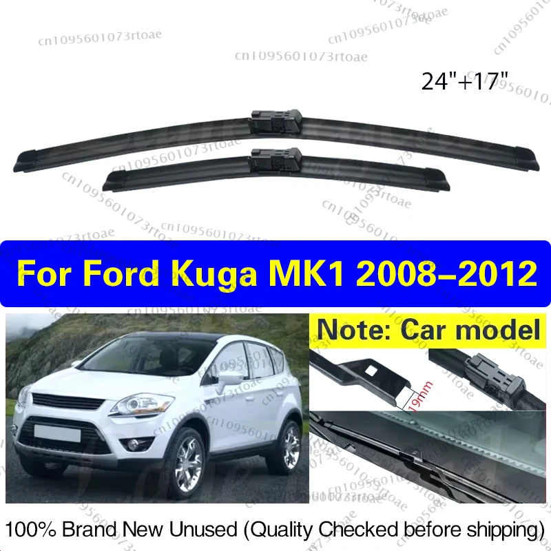 

Car Wiper Blade Blades For Ford Kuga MK1 2008-2012 24"+17" Windshield Windscreen Clean Rubber Cars Wipers Accessories 2010 2011