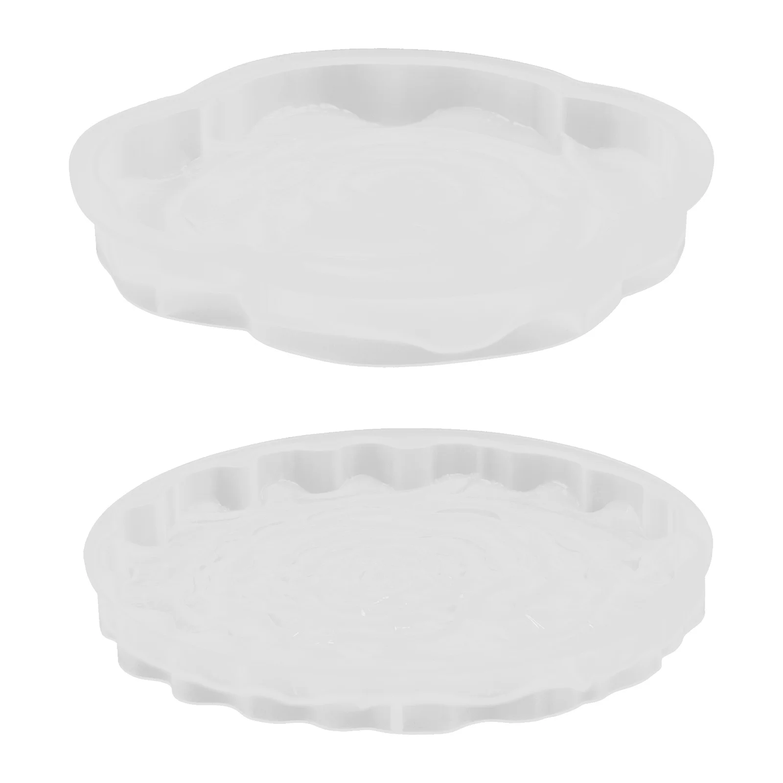 2 قطعة قالب كوستر سيليكون للراتنج شكل زهرة الورد لتقوم بها بنفسك علبة مجوهرات صنع عدة قوالب كوستر سيليكون قوالب الايبوكسي الراتنج