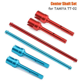 Shaluoman Tamiya TT02 โลหะอะไหล่อัพเกรด Central Drive SHAFT และใบพัดชุดสําหรับ 1/10 RC ของเล่นรถ Tamiya TT-02 TT02B