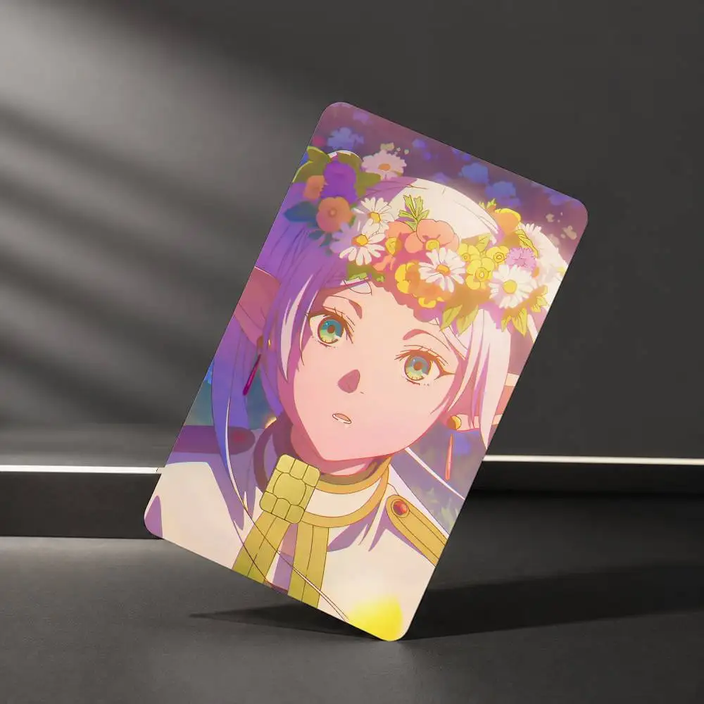 Anime F-Frieren Beyond J-Journey's End Sticker Film Tape Skin for Credit Card Debit Card Waterproof Stickers