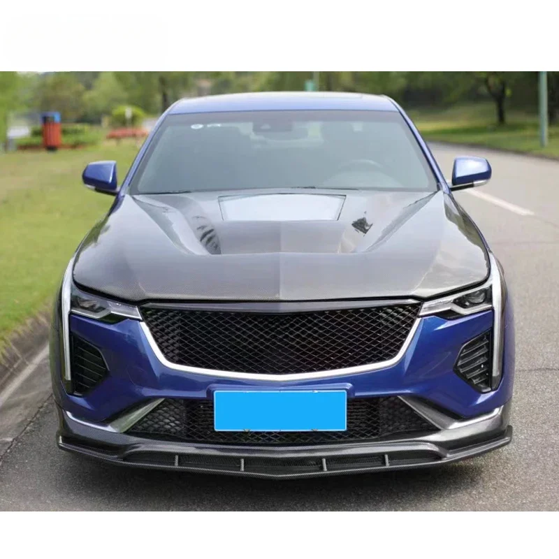 

High Quality Car Hoods Transparent Carbon Fiber Engine Hood Bonnet For Cadillac CT4 2020 +