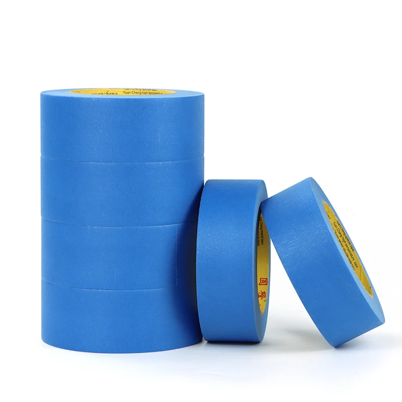 O papel de mascaramento azul é resistente a altas temperaturas e não résíduo de cola e papel washi rasgado à mão é desenhado por estudantes de arte