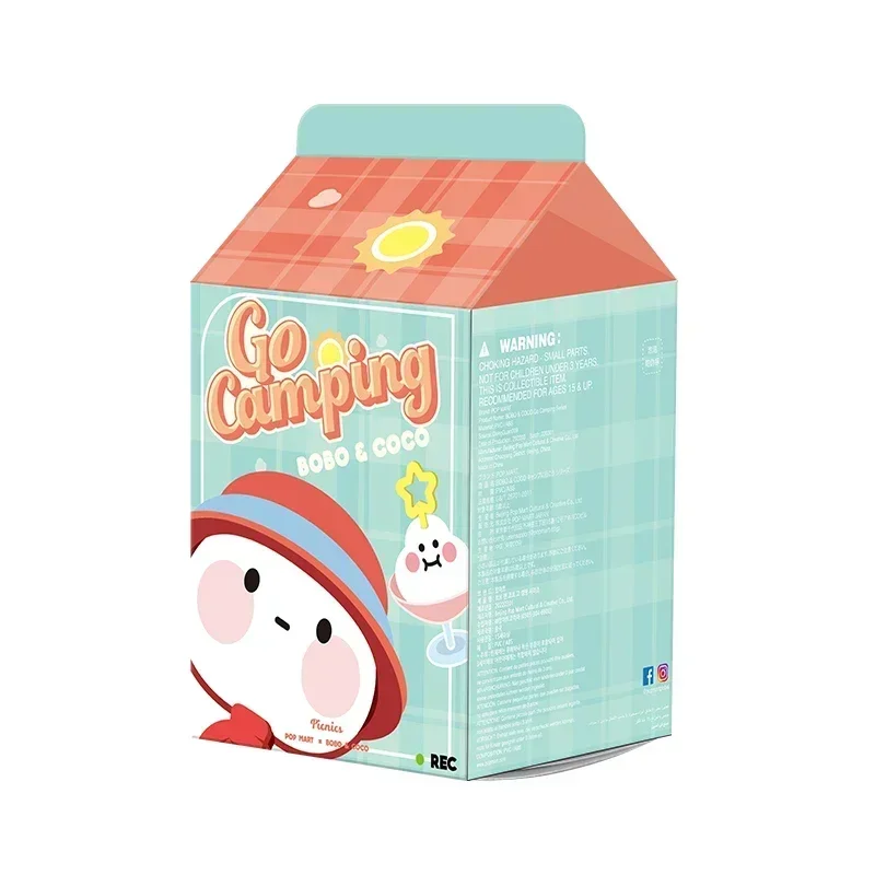 

POP MART BOBO COCO Go Camping Series Kawaii Anime Blind Box Action Figures Mystery Surprise Dolls Toy Gift for Girls