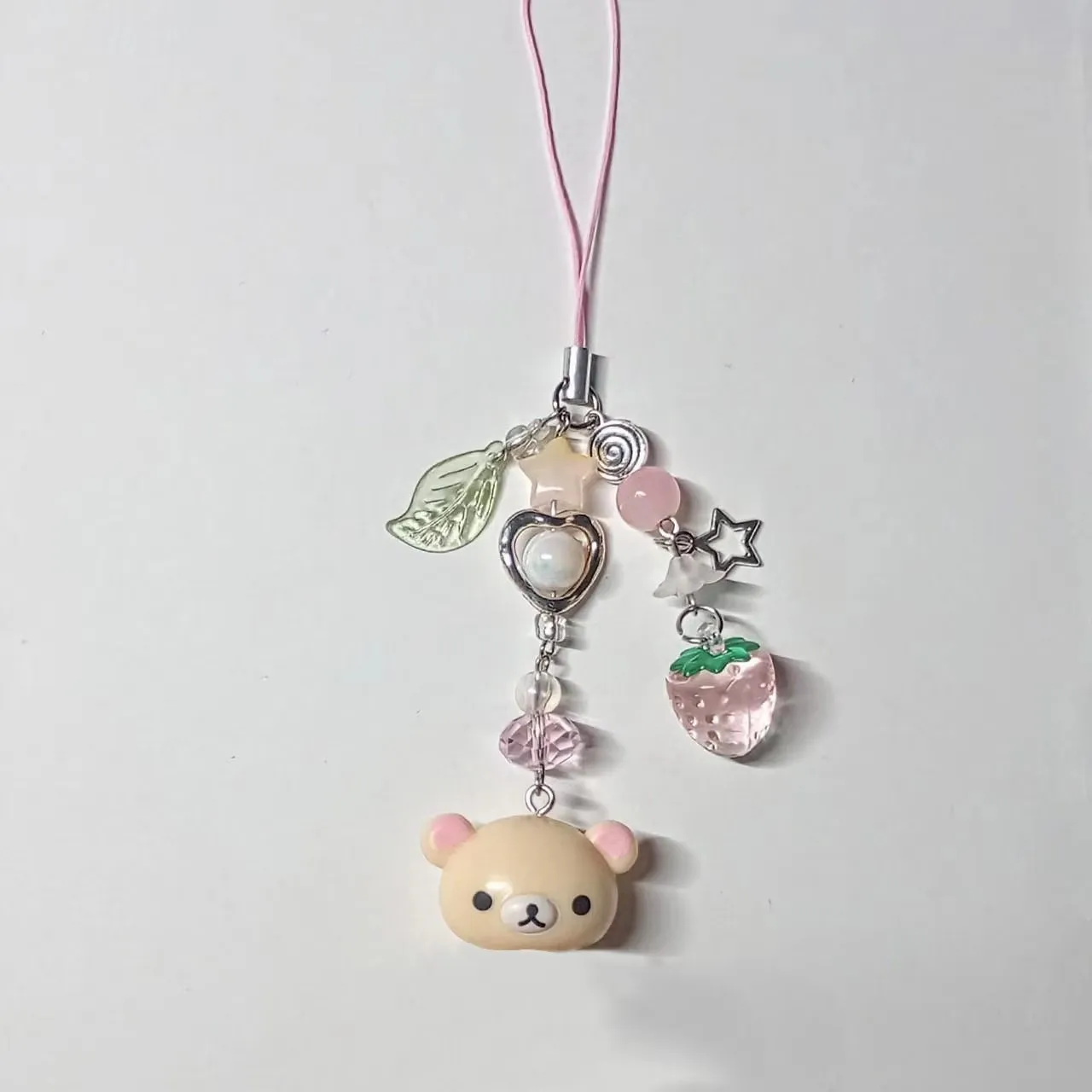 Handmadede Small Bell Bear Pendant Phone Charms Y2k Fairy Core Keyring