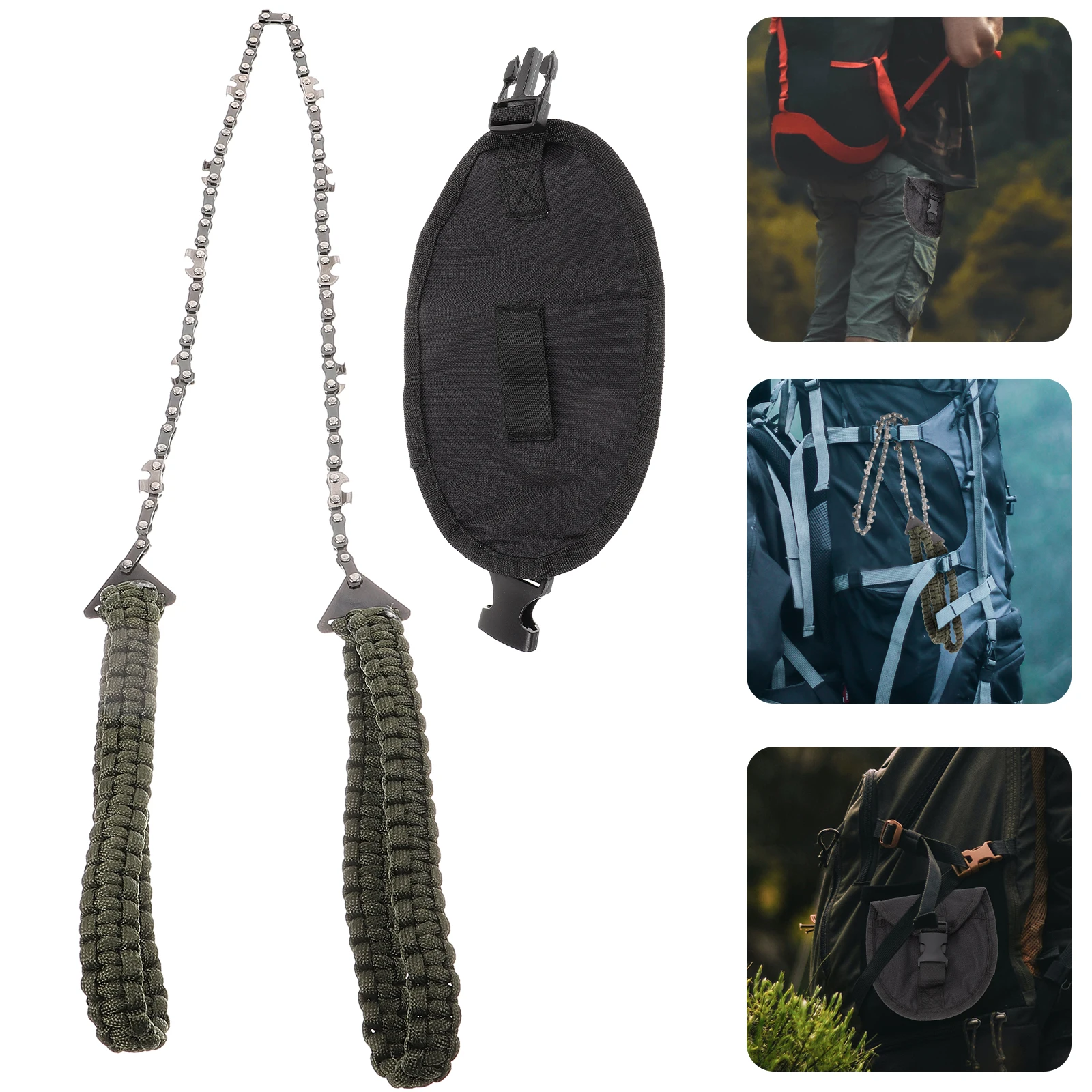

1pcs Portable Pocket Chainsaw Multi-Function Emergency Manual Wire Saw For Outdoor Survival Camping Wood Cutting Tool