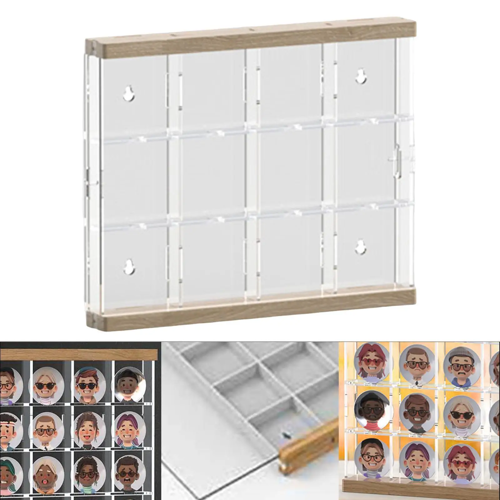 Brooch Pins Collection Box Multifunction Lightweight Shelves Pin Display Holder for Badges Tags Collectibles Jewelry Pins Medals