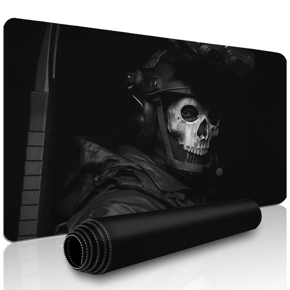 CIFBUY Extended Gaming Mouse Pad Skull Special Forces Non Slip Keyboard Desk Mat HD Print Laptop Computer Office Work Decor