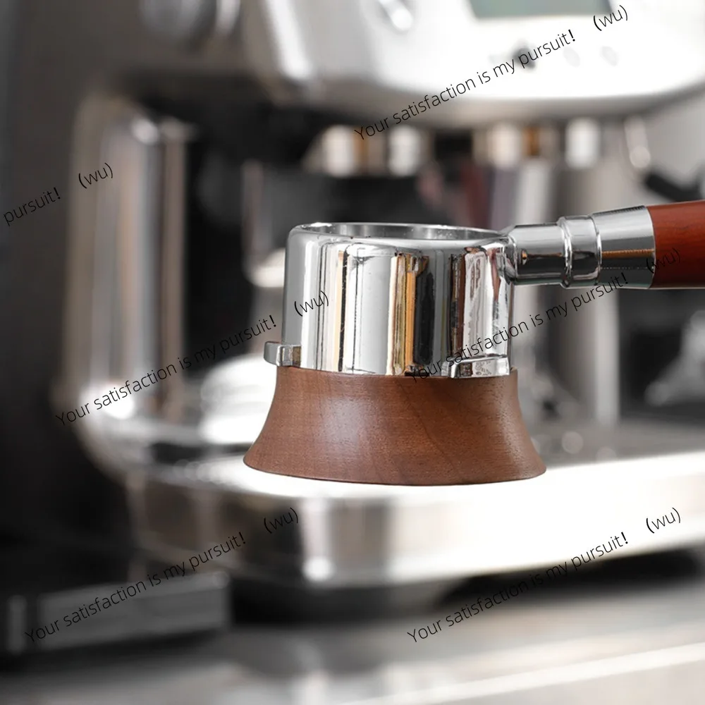 Wood Coffee Dosing Ring 51/53/58mm Prevent Flying Powder Portafilter Coffee Catcher Ring Magnetic Coffee Powder Ring Espresso