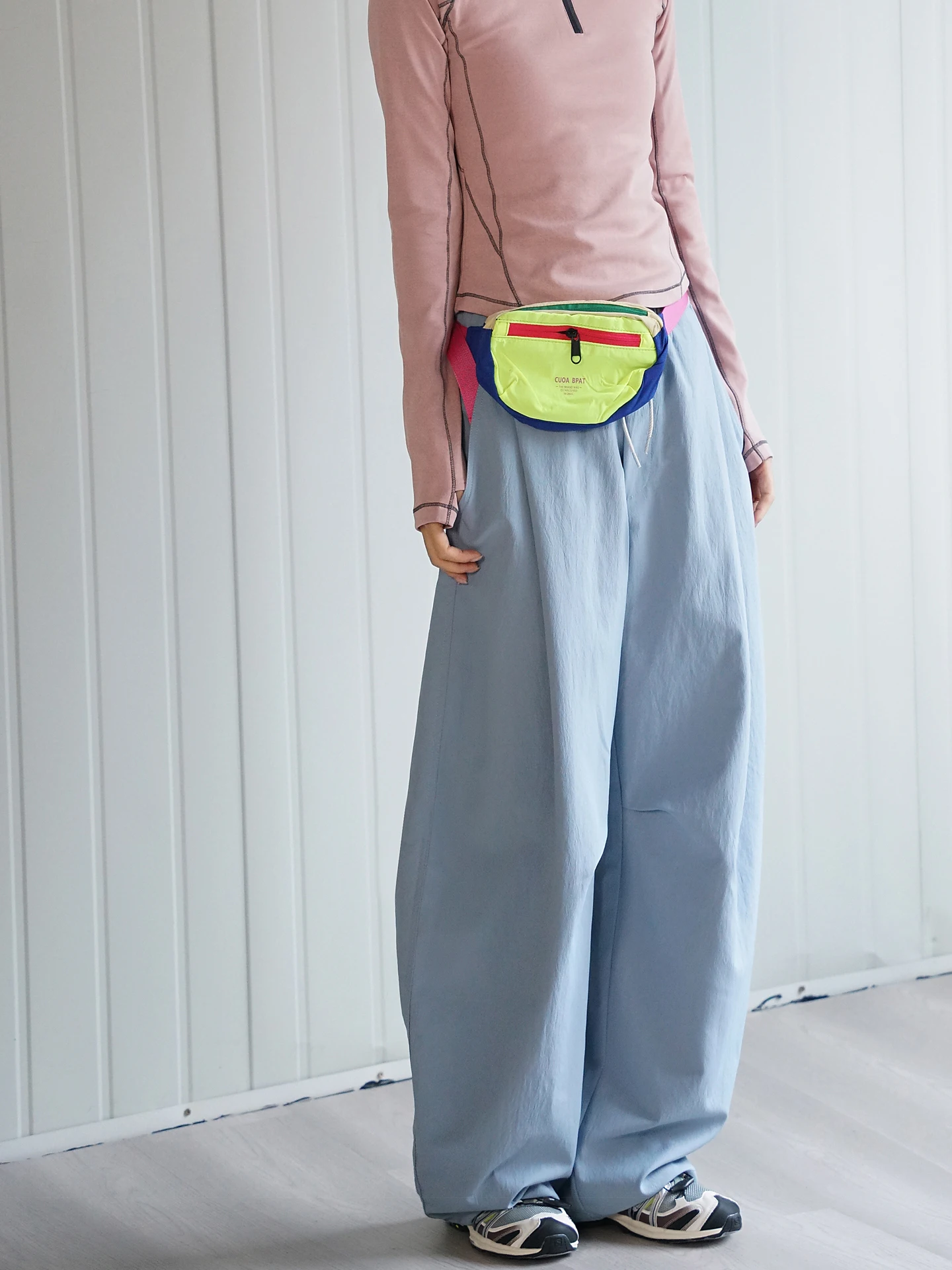 

NBN Mountain Series Outdoor Commuting Wide Leg Pants Casual Spring Summer Men's Pleated Casual Long Trousers