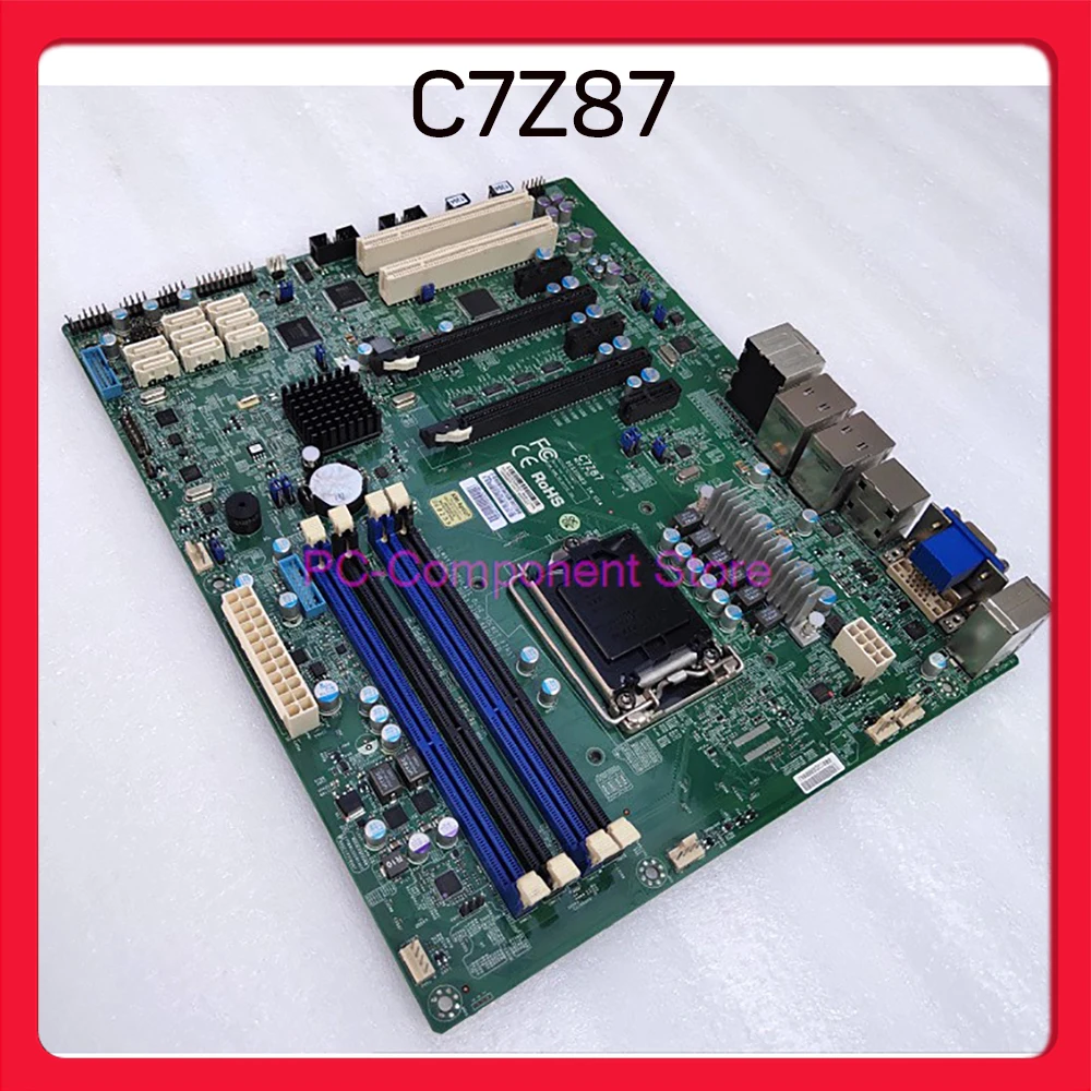 C7Z87 For Supermicro Workstation Motherboard 4th Generation i3 i5 i7 Series LGA1150 DDR3 PCI-E 3.0 SATA3