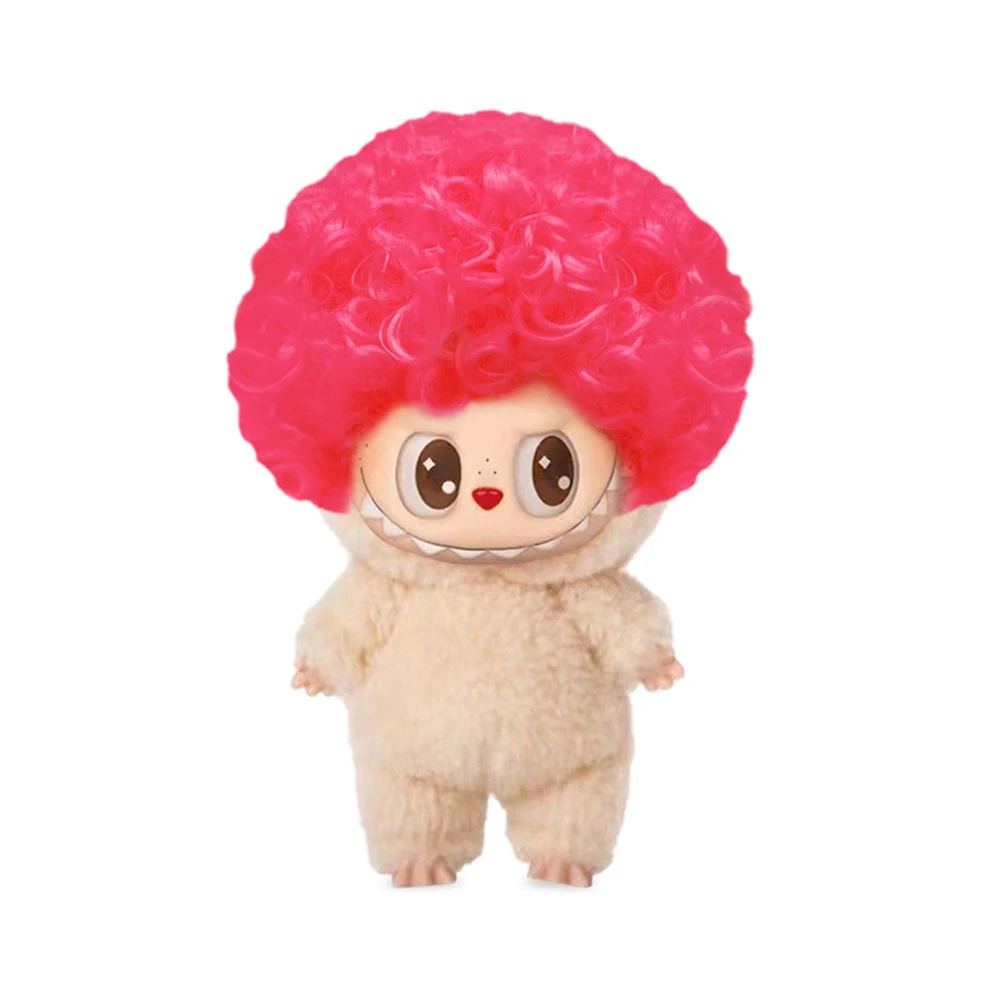 

Забавный кукольный парик с дикими завитками для Labubu, разноцветная повязка на голову с вьющимися волосами, прическа с лапшой, аксессуары для кукол