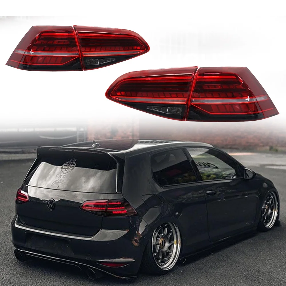 

Пара задних фонарей в сборе для Volkswagen GOLF 7/GOLF 7.5 2018-2019-2020, сигнальный указатель поворота, фонарь заднего хода, стоп-сигнал, задний фонарь