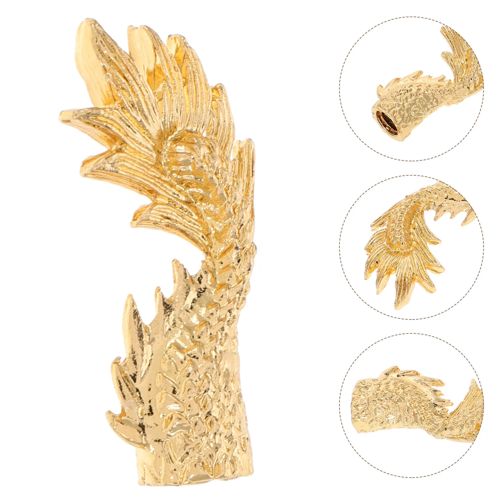 

Copper Ruler Accessories Precision Divination Tools Feng Shui Pendulum Locator Water Witching Sticks Dragon Head Energy