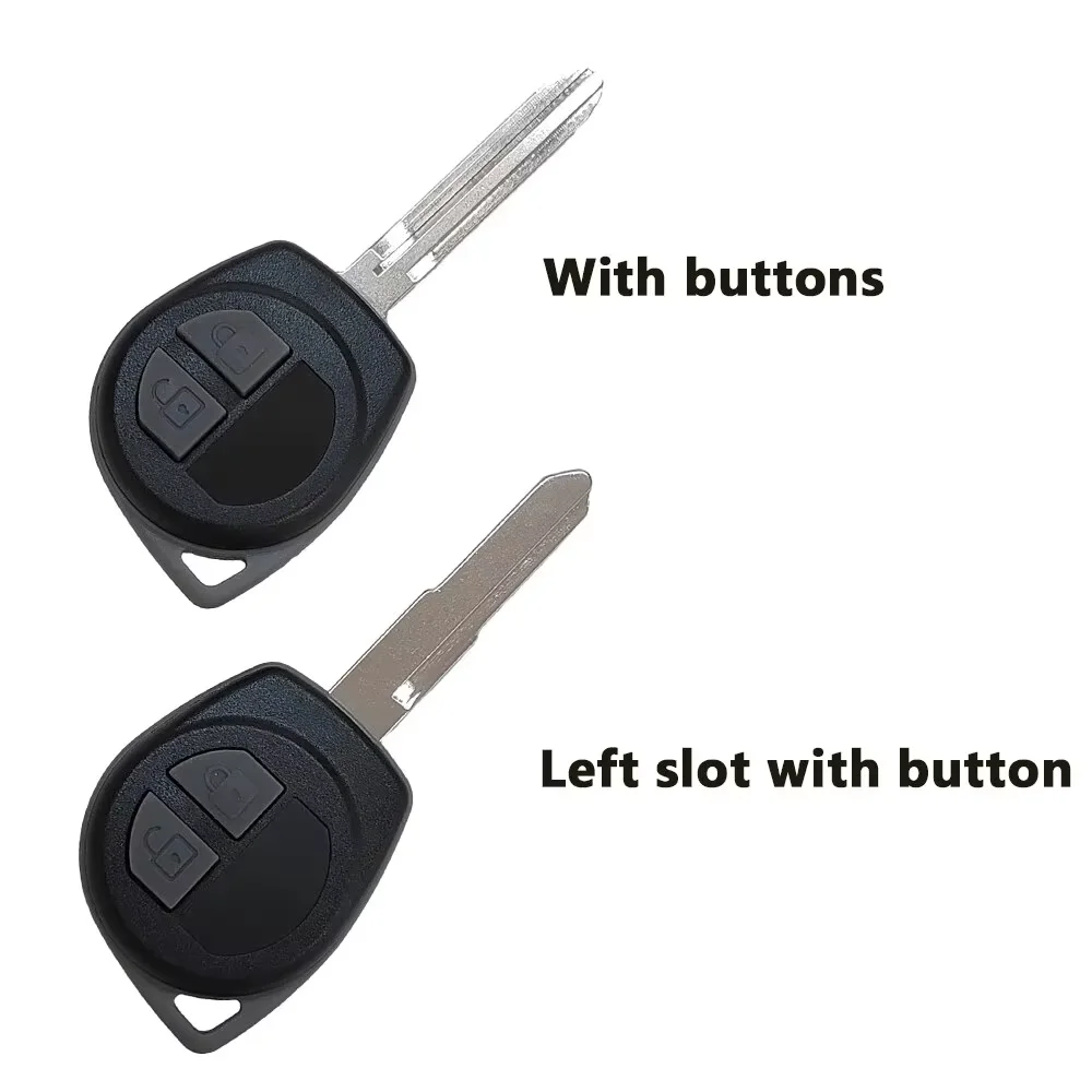 2 Buttons Replacement Remote Car Key Shell For Suzuki Grand Vitara SWIFT With Rubber Button Pad Fob HU133R/TOY43 Blade