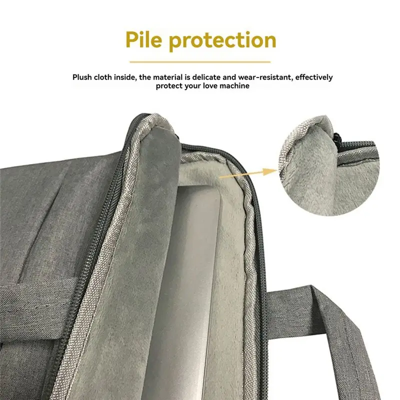 A29F-15.6 Inch Handbag Laptop Bag With Multi-Functional Storage Business Notebook Handbag For Xiaomi Air Laptop Bag view 5