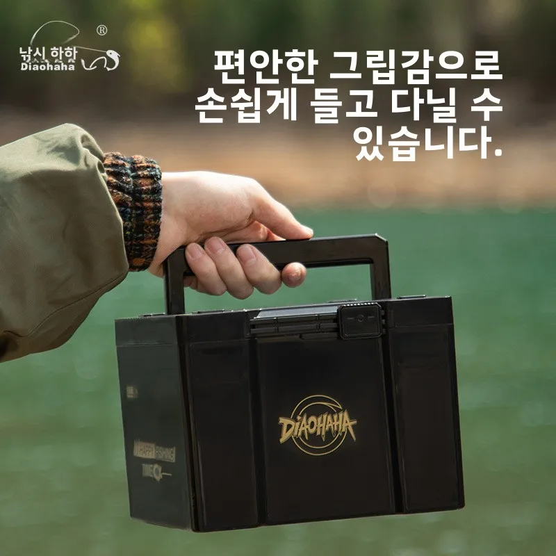 

Твердый ящик для рыболовных снастей, утолщенный ящик для рыболовных инструментов с несколькими отделениями, водонепроницаемый органайзер для аксессуаров для приманок, чехол для хранения снастей B