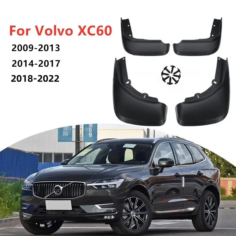 Car Mud Flap Mudguards Splash Guards for Volvo XC60 2009 2010 2011 2012 2013  2014 2015 2016 2017 - 2020 2021 2022 Accessories