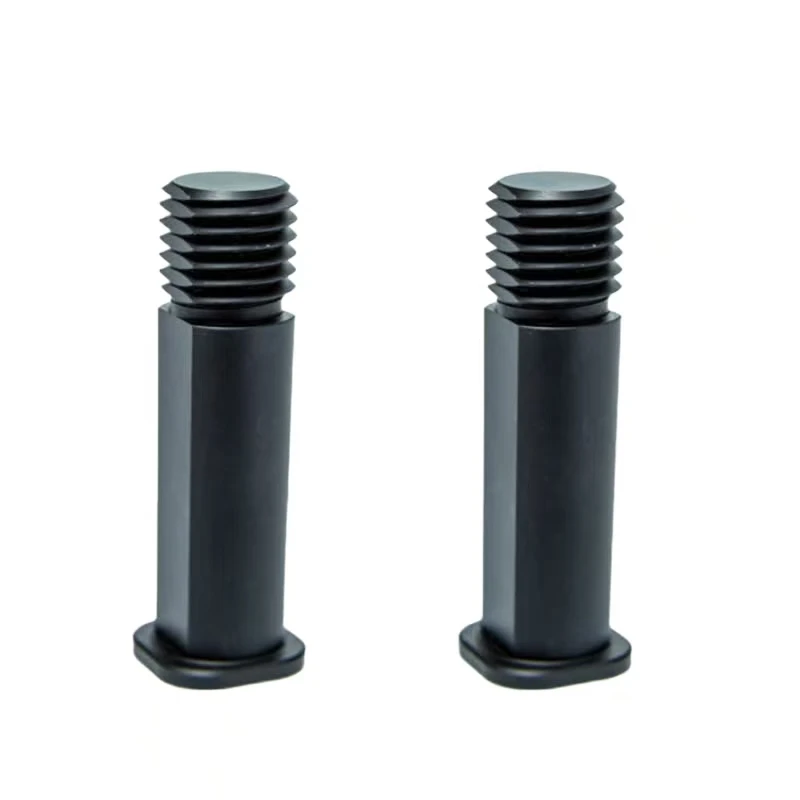 CNC custom 10.9 grade black step positioning bolts, black alloy coupling stud pin screws, wheel connection bolts