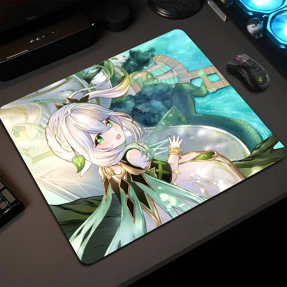 

Nahida Genshin Mousepad Small LockEdge Mouse Pad For Gamers Computer Desk Pad Anti-slip Rubber