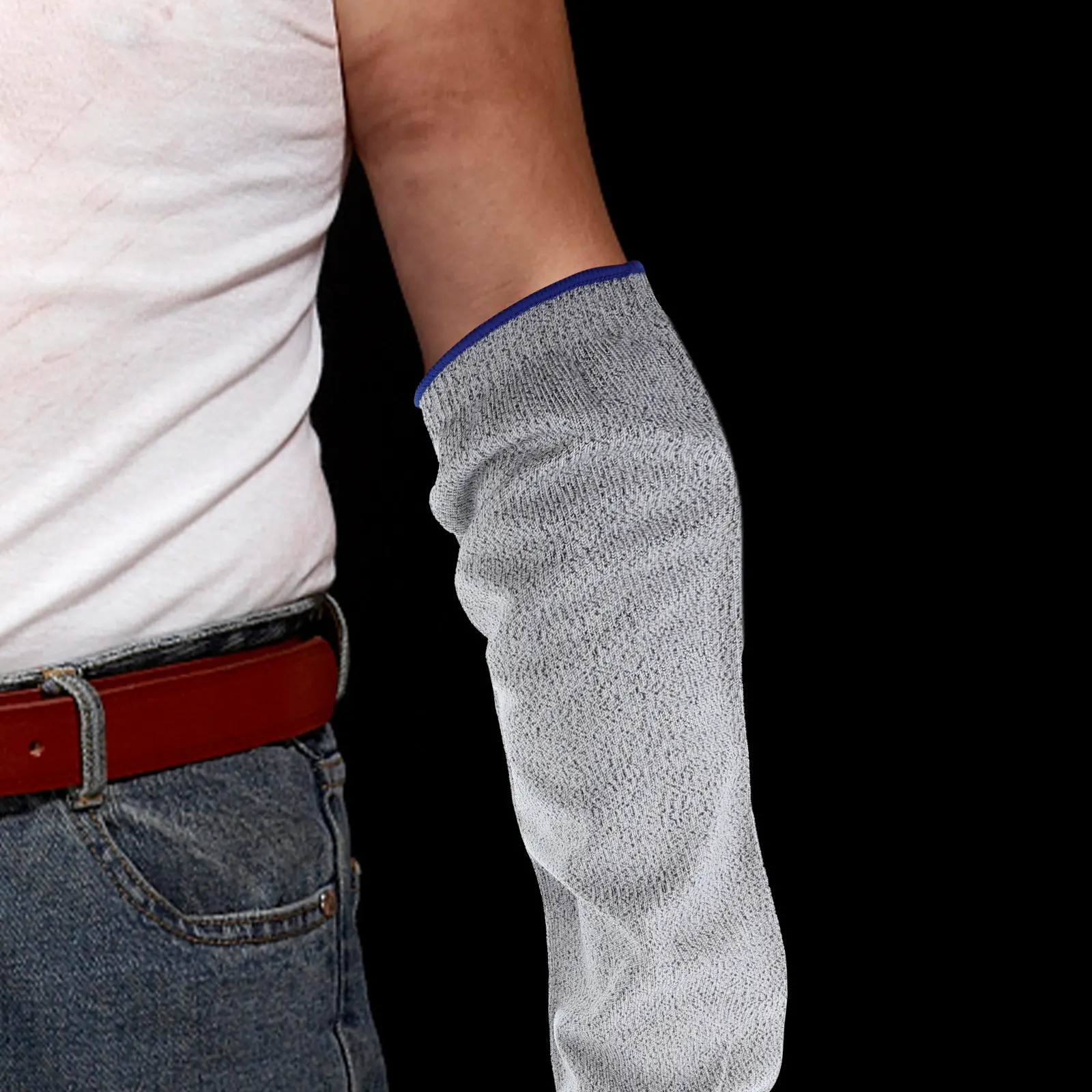 

1 Pair Cut Resistant Arm Sleeves Lightweight Breathable Forearm Protection Cover for Gardening Carpentry Industry Safety Use