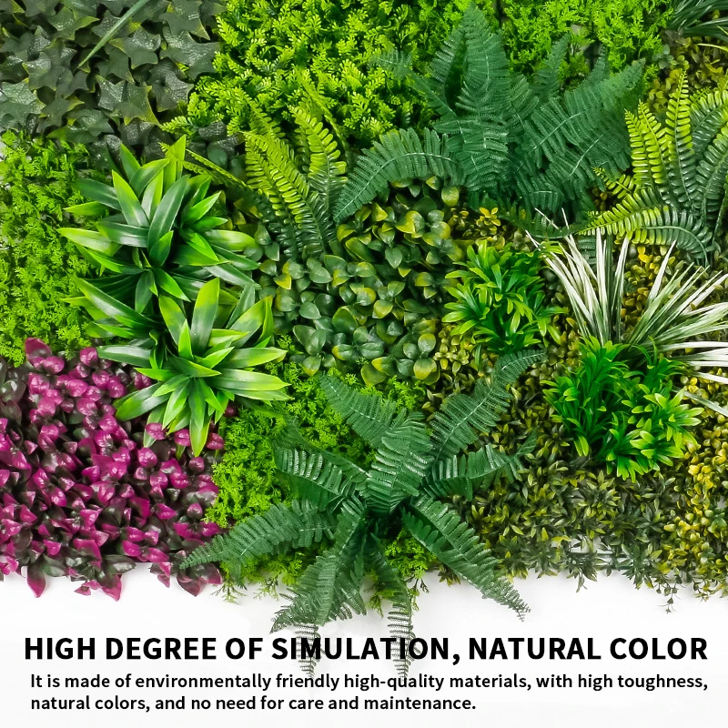 Artificial Plant Grass Wall Panel, UV Protection, DIY Backdrop, Plastic Leaves, Home Privacy Fence, Garden, Wedding Decoration