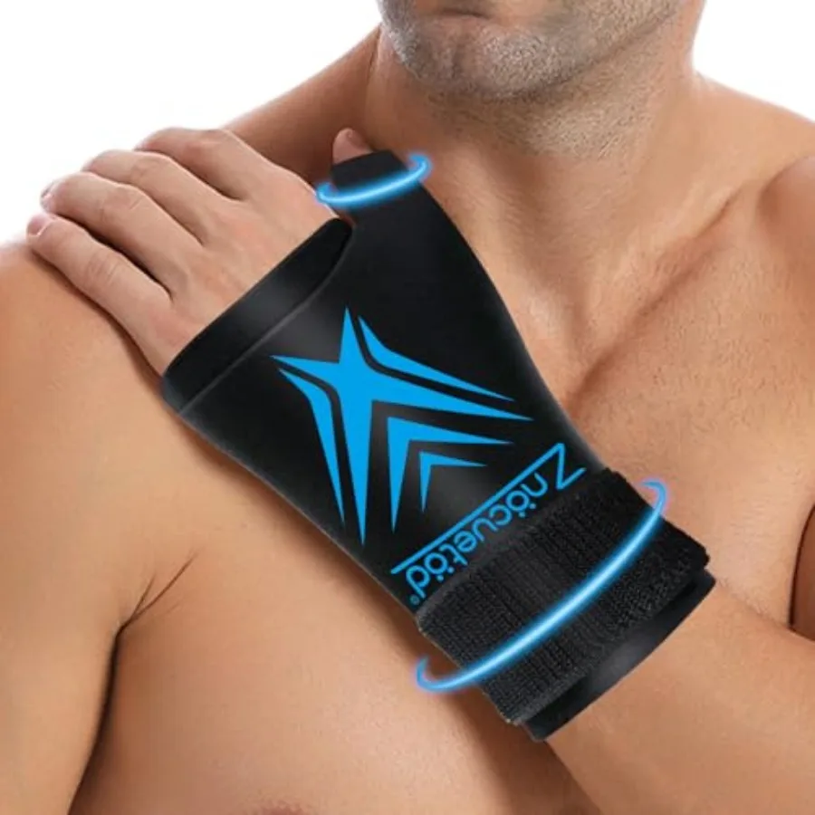 Wrist Ice Pack Wrap for Pain Relief Reusable Wrist Brace Cold Gel Gloves Hand Thumb Ice Packs for Injuries Surgery Recovery Hot