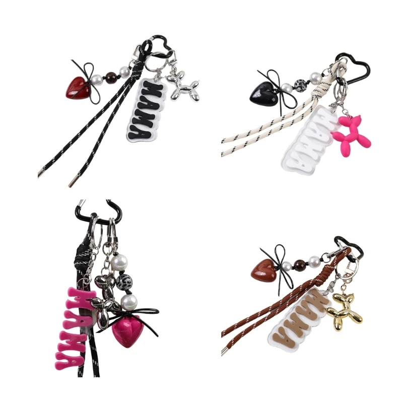 Unique Unique Acrylic Keychain Featuring Heart Balloon Dog Design for Personalized