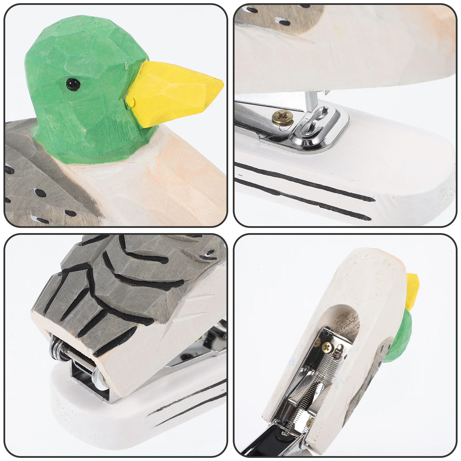 Craft Pendant Wood Carving Stapler Office Animal Paper Stapling Tool