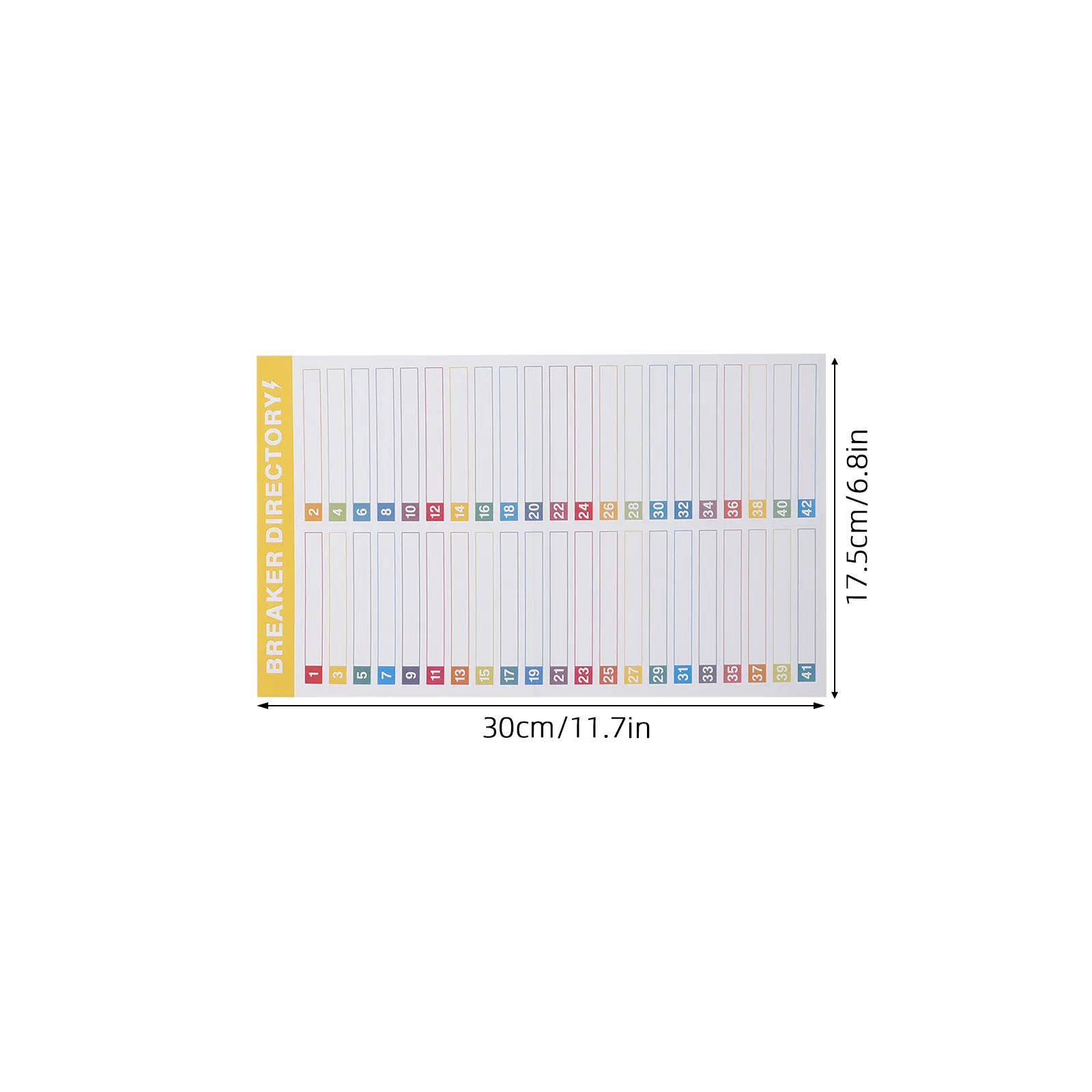 10Sheet Breaker Panel Labels Electrical Box Number Stickers Self-Adhesive Heat Resistant Electrical Panel Identification Labels