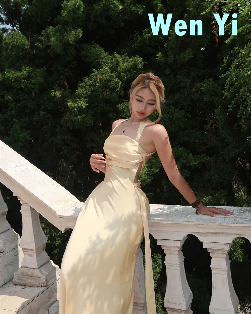 Robes de soirée en Satin Champagne délicates personnalisées, robe de bal sans bretelles de haute qualité, taille personnalisée