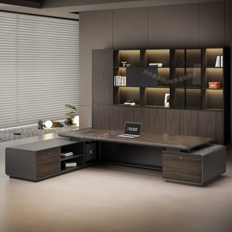 Aesthetic Drawer Office Desk Modern Wooden Minimalist Decoration Office Desk Organizers Design Meuble Bureau Salon Furniture