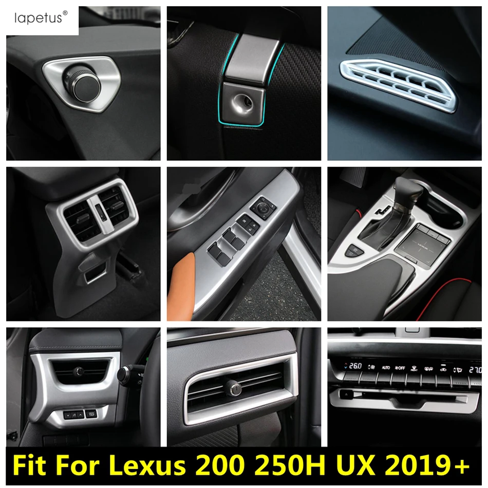 

Accessories For Lexus UX 200 250H 2019 - 2024 Air AC CD Frame Gear Panel Door Handle Bowl Dashboard Sequin Glove Box Cover Trim