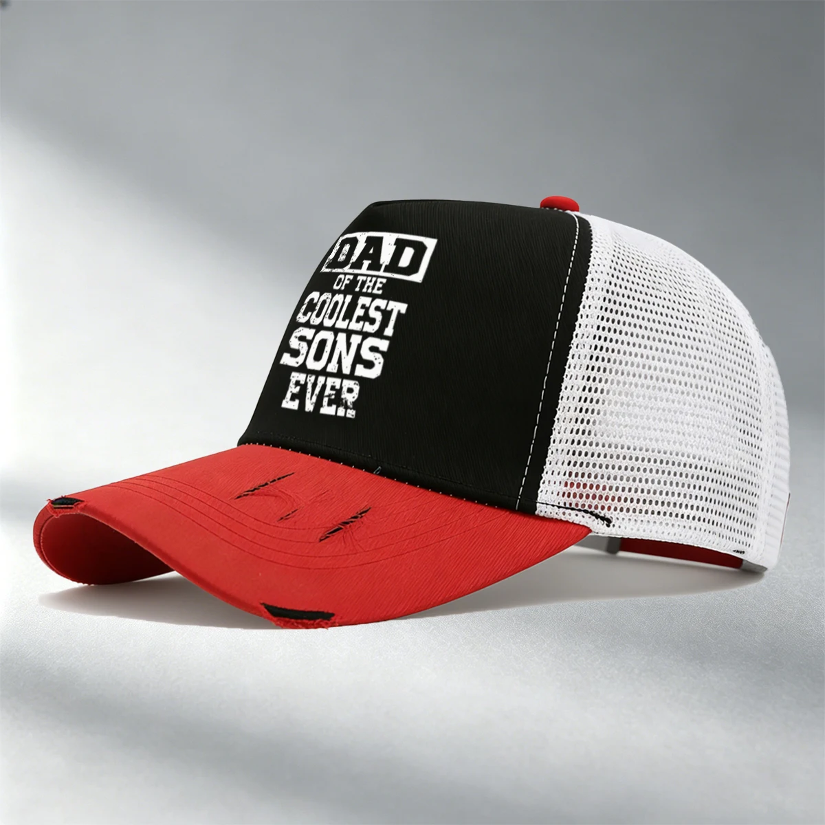 Unisex DAD Printed Tear Design Baseball Cap -Trendy Design, Breathable Mesh, Suitable For Outdoor Sports, Casual Cap,Sports Cap