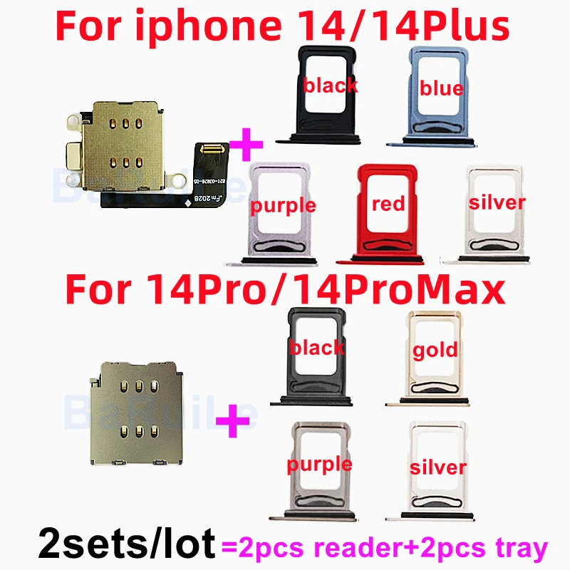 BaRuiLe 2-Set Dual SIM Card Reader Connector Flex Cable for iPhone 14 Pro Max and 14 Plus – My Real Experience Replacing a Faulty SIM Tray