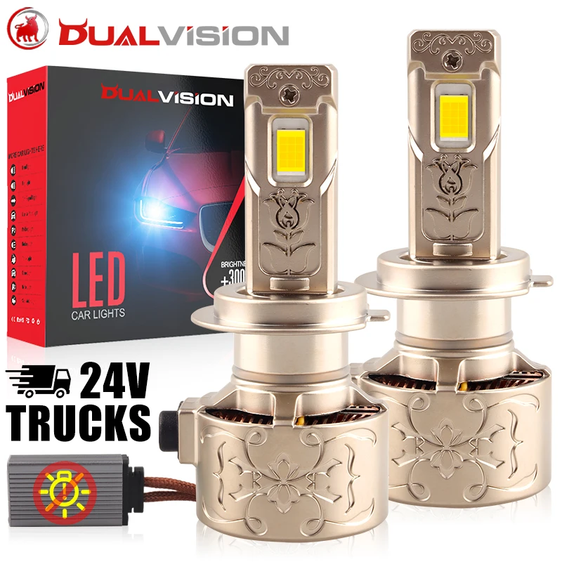

24V TRUCKS H7 H4 H11 LED Headlights 30PCS 9580 CSP Canbus H1 H8 H9 9005 HB3 9006 HB4 9012 HIR2 Fog Lamp 12V Led Turbo Lamp 6000K