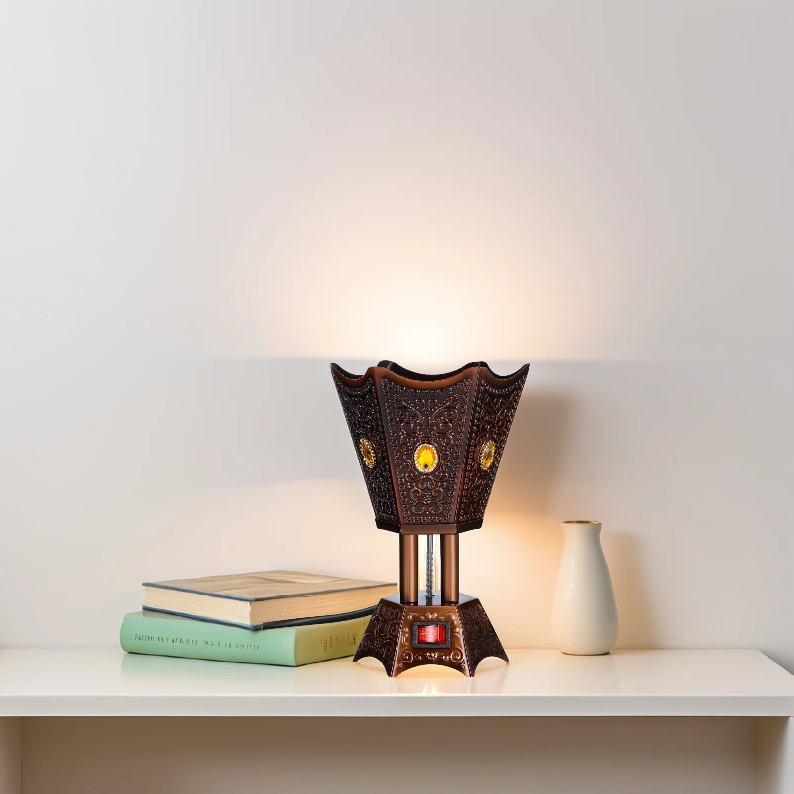 

Incense Stove Electric Burner Style Aroma Censer for Home Decor Artistic Centerpiece Reusable Metal Burner