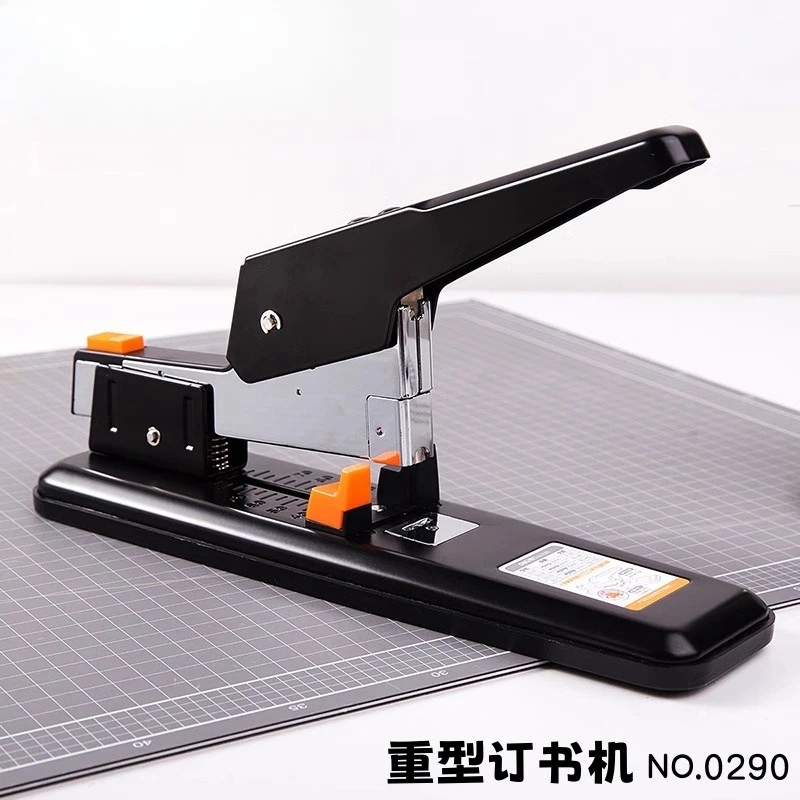 

Heavy Duty Stapler Large Desktop Office Binder Thick Paper Stitching Machine 100 Sheets Capacity, with a staple