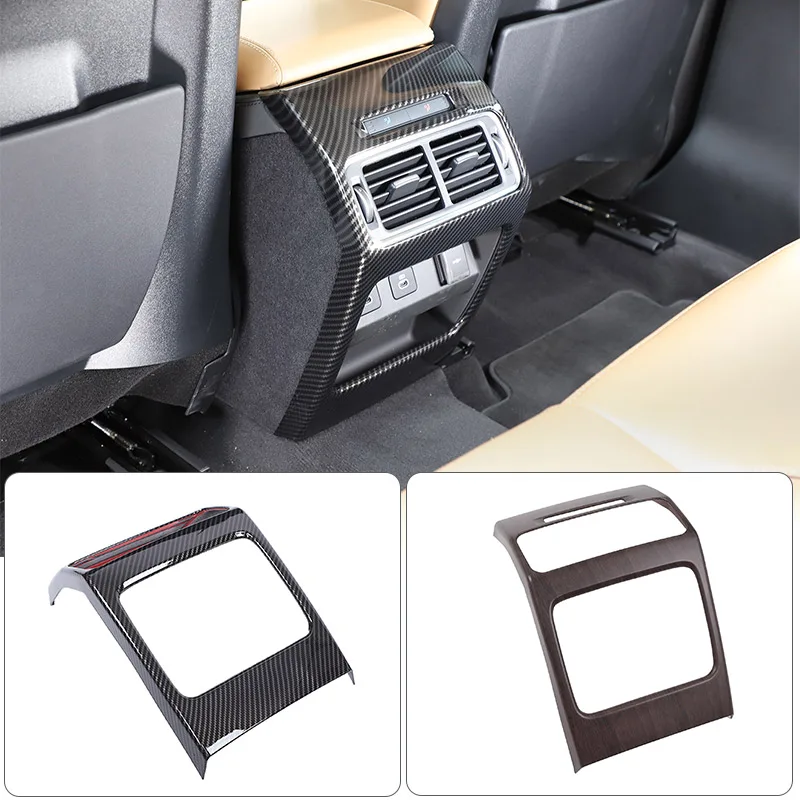 

For Land Rover Discovery Sport 2024+ ABS carbon fiber Car Rear Air Outlet Anti Kick Cover Panel Decorative Sticker Accessories
