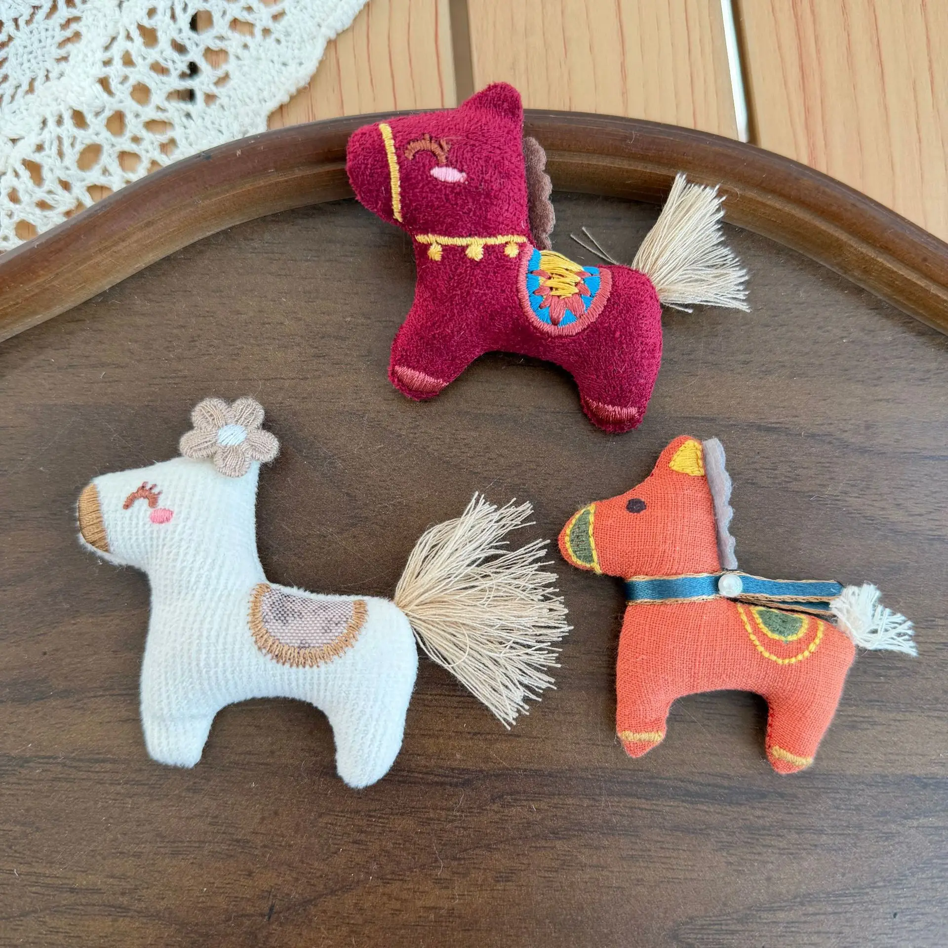 Stuffed Cartoon Pony Hair Accessory DIY Semi Finished Material for Children Clothing Scarf Shoes Socks Embellishment Premium