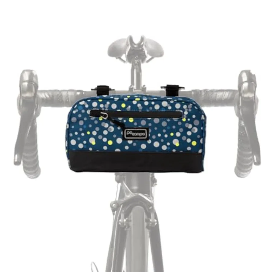 

Domino Handlebar Bag - Large Waterproof Bicycle Storage Baskets for Front Mount - Lightweight Bike Bags That Convert To Crossbo