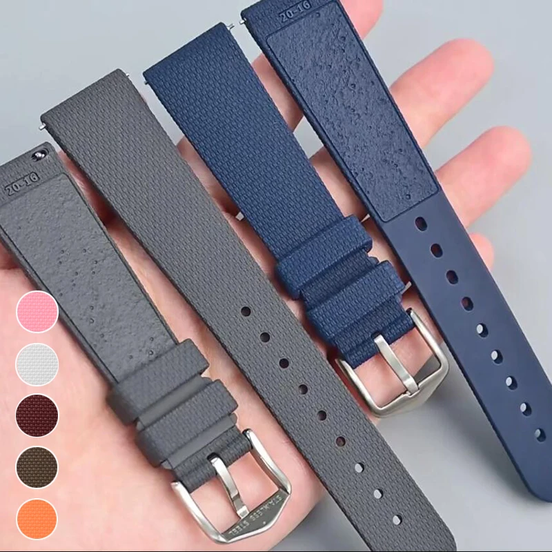 20mm Liquid Silicone Watch Strap for Omega X Swatch MoonSwatch Quick Release Men Women Flat End Universal Replace Bracelet Band