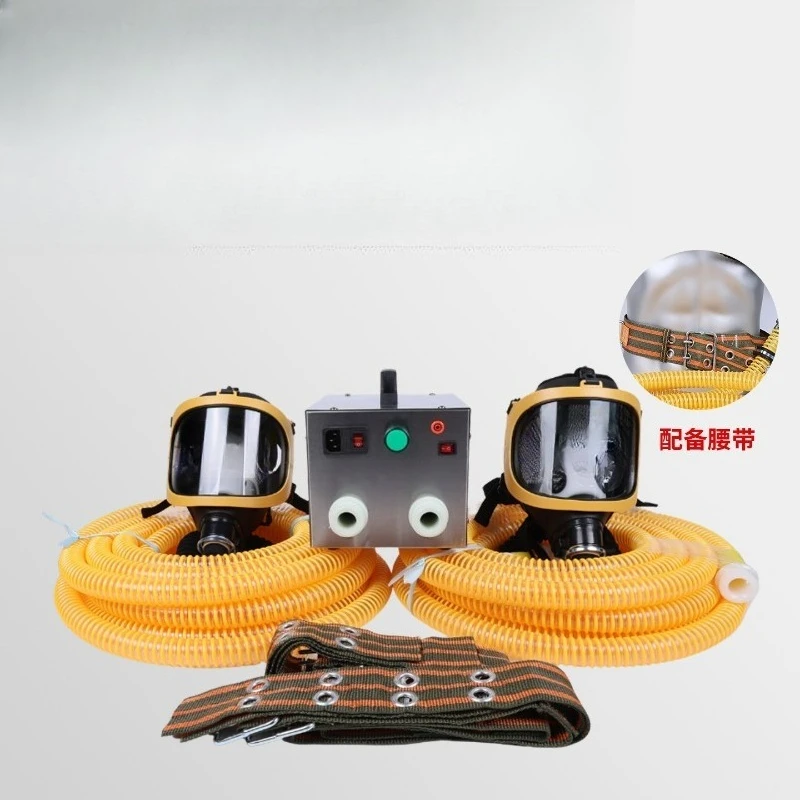 Self-priming long tube respirator filter dust mask single double electric air supply air respirator mask