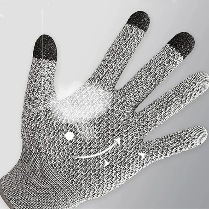 Anti Cutting Touch Screen Anti Cutting Gloves Pineapple Patterned Glass Kitchen Food Grade Slaughter Killing Anti Cutting Gloves