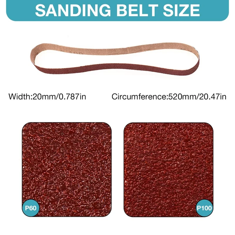 ABNO-Mini 샌딩기 연마기 연마기, 앵글 연마기 수정 벨트 샌딩기 액세서리, 125mm 앵글 연마기 적합