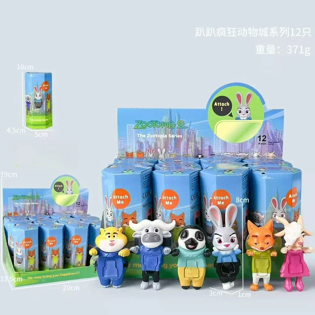 Boîte aveugle Disney Zootopia 2 série aléatoire, figurines d'anime, poupées à collectionner, cadeau pour les Fans, Surprise d'anniversaire pour enfants