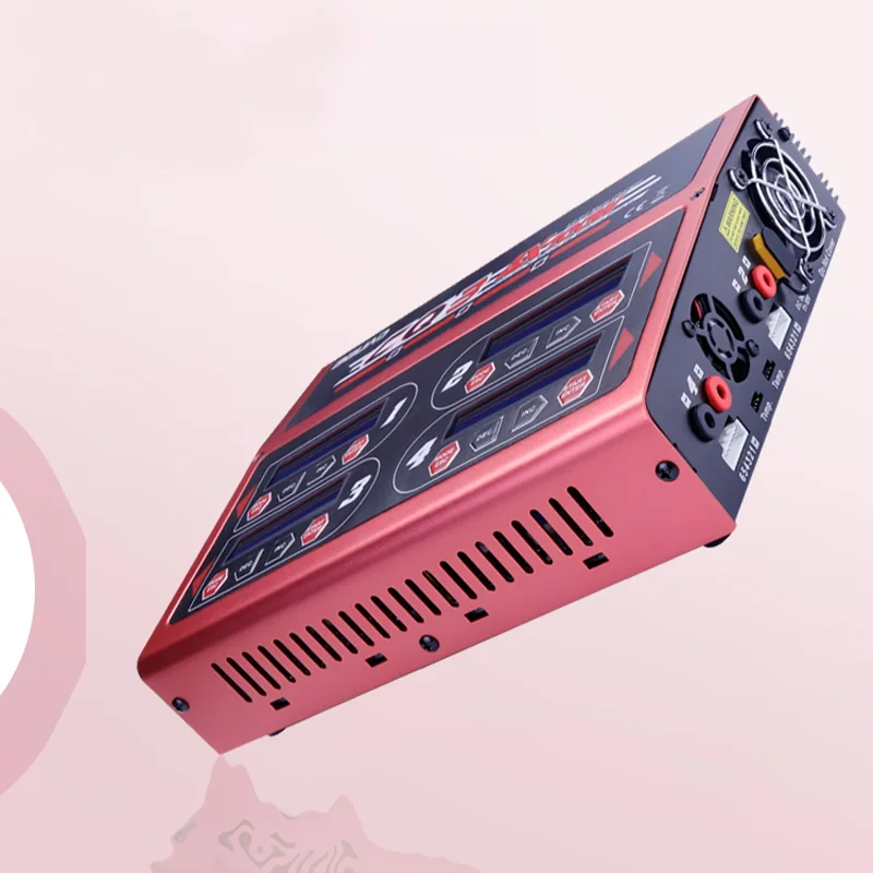 EV-PEAK CQ3 Charger 4*100W 10A 1-6S Balance Charger TX60 JST-XH Adapter Board for LiPo NiMH NiCd Lithium RC Cars Hybrid