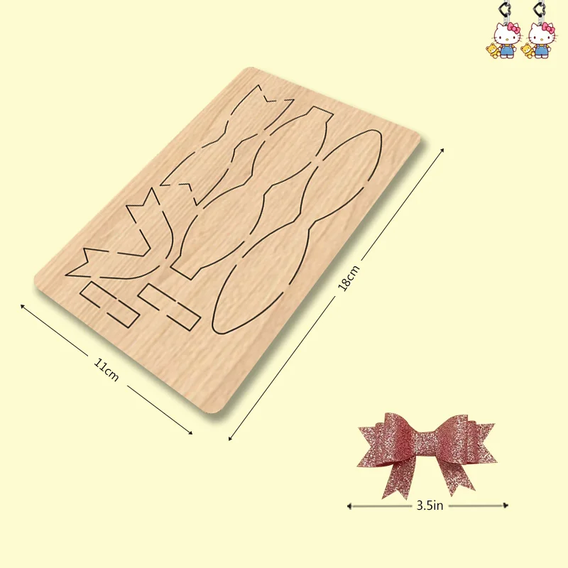 My212 Elegant Multi-layer Bow Wooden Cutting Die For Most Machines