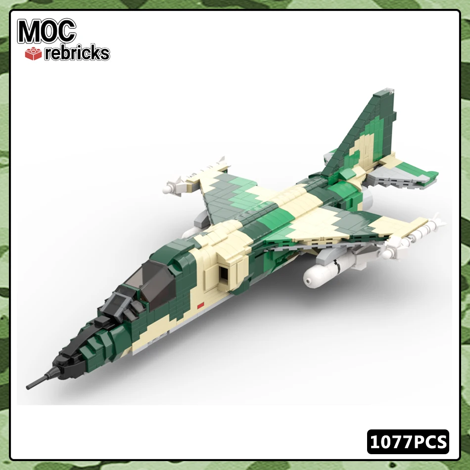 

MOC-129185 WW2 Military Series F-1 Swept-wing Fighter Building Block Collection Experts DIY Model Brick Toys for Gifts 1077PCS