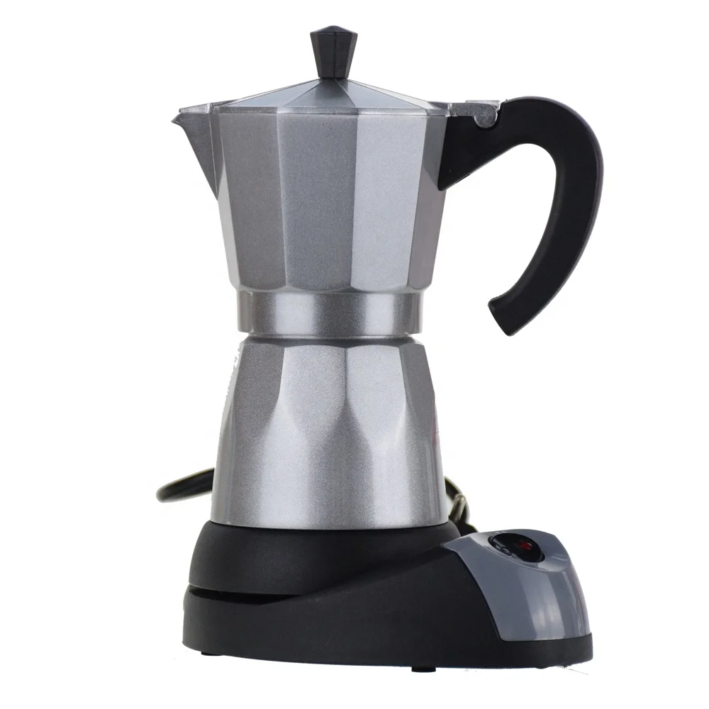 

Z 6 Cup 6 Cups Electric Espresso Filter Italian Moka Pot Household Coffee Maker