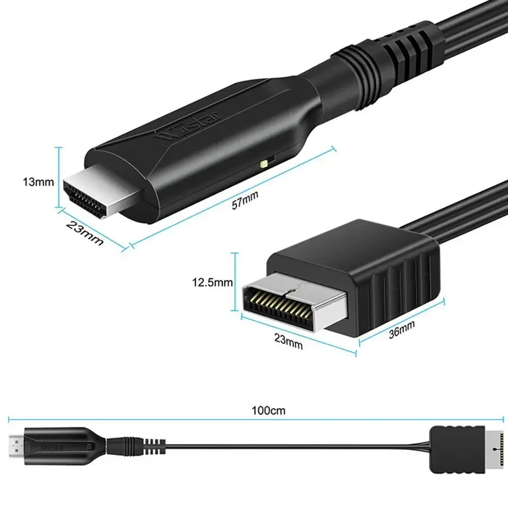 Playstation PS2 to HDMI-compatible Converter Adapter HD Link Cable for PS2 Support HDMI-compatible 1080P 720P Output